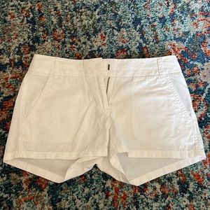 J Crew White Chino Shorts